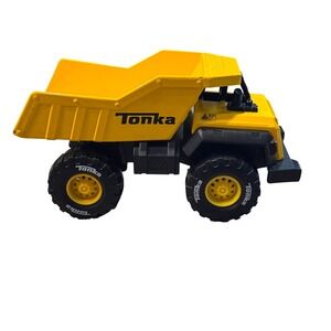 Tonka Steel Classics Mighty Dump Truck Yellow Metal Construction Toy Vehicle